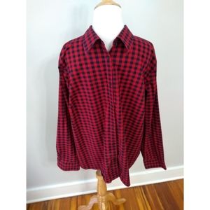 Men's Chaps No Iron check plaid button down shirt